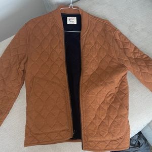 Todd Snyder Quilted Bomber Jacket in Chestnut (Medium)